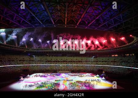 Tokyo, Japon. Le 05septembre 2021. Paralympiques : cérémonie de clôture au stade olympique. La cérémonie de clôture des Jeux paralympiques d'été présentera diverses représentations. Credit: Marcus Brandt/dpa/Alay Live News Banque D'Images