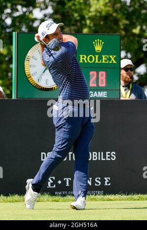 Edoardo Molinari (ITA) lors de la ronde 4 de DS automobiles 78e Golf Italien ouvert au Marco Simone Golf Club le 05 septembre 2021 à Rome Italie Banque D'Images