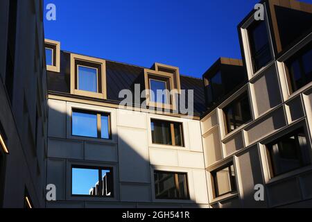 Zukunft, Kunst, Nürnberg moderne Architektur beim Zukunftsmuseum oder Deutschen Museum in der Innenstadt oder Altstadt von Nuernberg, Franken, Bayern Banque D'Images