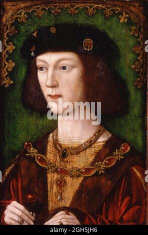 Un portrait du roi Henri VIII qui fut roi d'Angleterre de 1509 à 1547 Banque D'Images