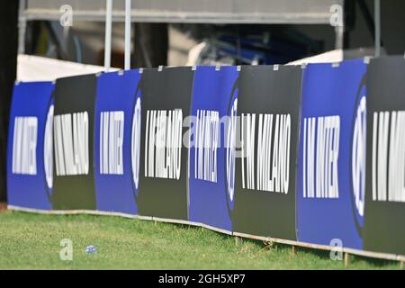 Sesto San Giovanni, Italie. Le 05septembre 2021. Inter logos pendant le match de la série A pour femmes entre le FC Internazionale et le SS Lazio au stade Breda à Sesto San Giovanni Milan, Italie crédit: SPP Sport Press photo. /Alamy Live News Banque D'Images