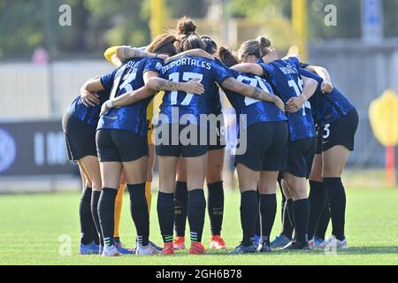 Sesto San Giovanni, Italie. Le 05septembre 2021. Inter avant le match de la série A pour femmes entre le FC Internazionale et le SS Lazio au stade Breda à Sesto San Giovanni Milan, Italie crédit: SPP Sport Press photo. /Alamy Live News Banque D'Images