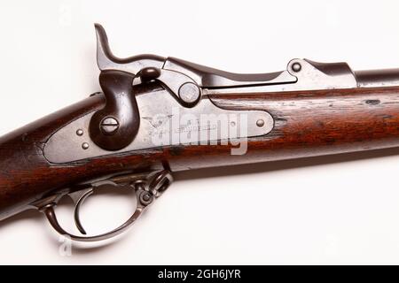 Modèle 1873 Springfield Trapdoor en .45-70 Govt Banque D'Images