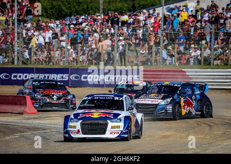 01 KRISTOFFERSSON Johan (SWE), équipe KYB EKS JC, Audi S1, World RX, action, pendant le World RX of France, 3e tour du Championnat du monde de la FIA 2021, FIA WRX, du 3 au 5 septembre, circuit de Lohéac, France - photo Paulo Maria / DPPI Banque D'Images