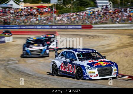 01 KRISTOFFERSSON Johan (SWE), équipe KYB EKS JC, Audi S1, World RX, action, pendant le World RX of France, 3e tour du Championnat du monde de la FIA 2021, FIA WRX, du 3 au 5 septembre, circuit de Lohéac, France - photo Paulo Maria / DPPI Banque D'Images