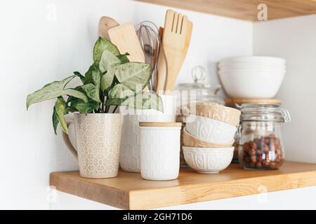 Cuisine écologique, concept de maison zéro déchet Banque D'Images