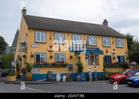 Le bar et restaurant Lobster Pot, Blackness on Sea, Écosse. Banque D'Images