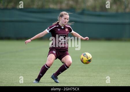 Édimbourg, Royaume-Uni. Le 05septembre 2021. Monica Forsyth (Hearts, #7) lors du match SWPL1 entre Hearts et Hamilton Academical à Oriam à Edinburgh, en Écosse. Crédit: SPP Sport presse photo. /Alamy Live News Banque D'Images