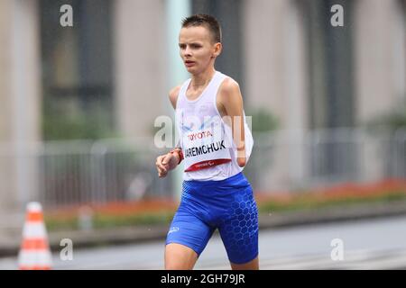 Tokyo, Japon. 5 septembre 2021. Marathon Aleksandr Iaremchuk (RPC) : Marathon masculin T46 lors des Jeux paralympiques de Tokyo de 2020 à Tokyo, Japon . Credit: AFLO SPORT/Alay Live News Banque D'Images