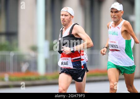 Tokyo, Japon. 5 septembre 2021. Derek Rae (GBR) Marathon : Marathon masculin T46 lors des Jeux paralympiques de Tokyo de 2020 à Tokyo, Japon . Credit: AFLO SPORT/Alay Live News Banque D'Images