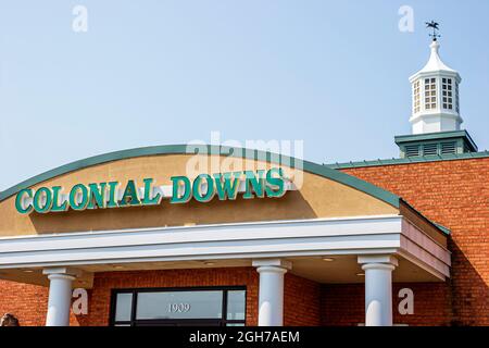 Hampton Virginia, Colonial Downs Off Track Racing Center entrée de jeu Banque D'Images