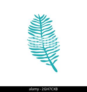 Corail bleu de mer en forme de branche icône isolée. Algues d'aquarium coralliennes ou galaxies vectorielles, plante aquatique douce en éventail. Growi polype sous l'eau Illustration de Vecteur