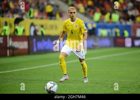 cristian Manea pendant la Roumanie Liechtenstein , jeu de qualification WC 05.09.2021 , Bucarest Banque D'Images