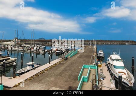 quai du port de pêche de Badouzi à la ville de keelung à taïwan Banque D'Images