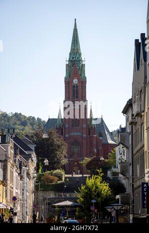 St. L'église de John est une église paroissiale de l'église de Norvège dans la municipalité de Bergen dans le comté de Vestland, Norvège, Europe Banque D'Images