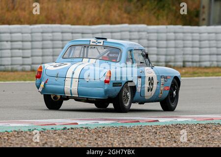 VEENSTRA, Frank avec MGB lors de la course historique de Barcelone de NKHTGT sur le circuit de Catalunya. Banque D'Images