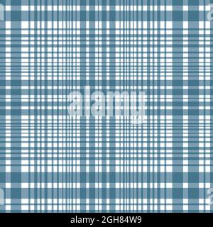Classic Delft bleu tartan texture sans couture motif vectoriel fond. Toile de fond à motif écossais à motif géométrique linéaire. Un damier sophistiqué tout au long de la période Illustration de Vecteur