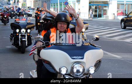 Le parc des expositions de Holesovice accueillera la 9e édition des Journées des Harley de Prague du 3 au 5 septembre, au cours desquelles 800 motos grondent Banque D'Images