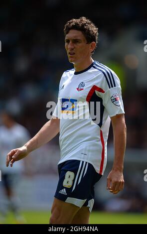 Keith Andrews de Bolton Wanderers lors du match de championnat Sky Bet entre Burnley et Bolton Wanderers au stade Turf Moor, Burnley, Royaume-Uni, le 3 août 2013. Banque D'Images