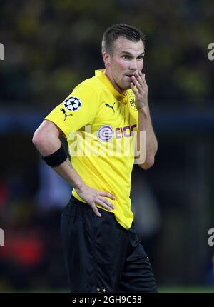 Sebastian Kehl de Dortmund en action lors du match du groupe D de la Ligue des champions de l'UEFA entre Borussia Dortmund et Arsenal qui s'est tenu au parc signal Iduna en Allemagne le 16 septembre 2014. Banque D'Images