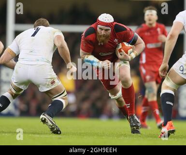 Jake ball du pays de Galles lors du match des RBS 6 Nations entre le pays de Galles et l'Angleterre au Millennium Stadium, Cardiff, le 6 février 2015. Banque D'Images