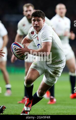 Ben Youngs en action en Angleterre lors du match des six Nations RBS 2015 entre l'Angleterre et la France au stade de Twickenham, Londres, le samedi 21 mars 2015. Banque D'Images