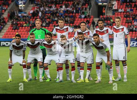 Image #: 37771084 juin 20, 2015 - Prague, Royaume-Uni - le groupe d'équipes de l'Allemagne..Allemagne v Danemark - UEFA Under 21's - Eden Stadium - République Tchèque - 20 juin 2015 - Picture David KleinSportimage. Banque D'Images