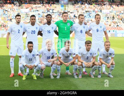 Image #: 37772524 21 juin 2015 - Olomouc, Royaume-Uni - le groupe d'équipe d'Angleterre..Suède / Angleterre - UEFA sous 21 - Stade Anduv - République Tchèque - 21 juin 2015 - Picture David KleinSportimage. Banque D'Images