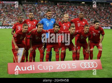 Image #: 38605858 4 août 2015 - Munich, Royaume-Uni - Bayern Munich's team shot..Audi Cup - Bayern Munich vs AC Milan - Allianz Arena- Munich -Allemagne - 4 août 2015 Banque D'Images