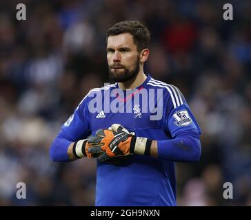 Ben Foster de West Bromwich Albion pendant le match de la Barclays Premier League aux Hawthorns. Le crédit photo doit se lire comme suit : Simon Bellis/Sportimage via PA Images Banque D'Images