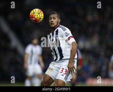 José Salomon Rondon de West Bromwich Albion pendant le match de la Barclays Premier League aux Hawthorns. Le crédit photo doit se lire comme suit : Simon Bellis/Sportimage via PA Images Banque D'Images