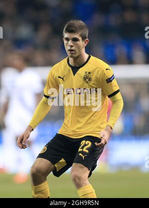 Christian Pulisic de Dortmund en action lors du match de l'Europa League au stade White Hart Lane. Le crédit photo doit être lu : David Klein/Sportimage via PA Images Banque D'Images