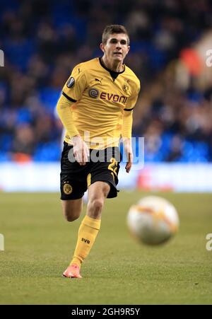 Christian Pulisic de Dortmund en action lors du match de l'Europa League au stade White Hart Lane. Le crédit photo doit être lu : David Klein/Sportimage via PA Images Banque D'Images