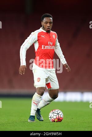 Kaylen Hinds d'Arsenal en action lors du match de deuxième jambe de la demi-finale de la coupe de la jeunesse de la FA au stade Emirates. Le crédit photo doit être lu : David Klein/Sportimage via PA Images Banque D'Images