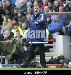 Sam Allardyce, directeur de Sunderland, lors du match de la Barclays Premier League au stade de Light. Le crédit photo doit se lire comme suit : Simon Bellis/Sportimage via PA Images Banque D'Images