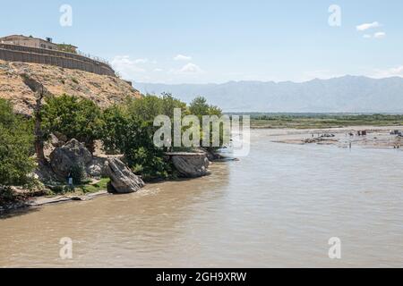 La vallée de Panjshir en Afghanistan Banque D'Images