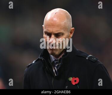 Bob Bradley directeur de Swansea City pendant le match de la Premier League au Britannia Stadium, Stoke on Trent. Date de la photo : 31 octobre 2016. Photo Simon Bellis/Sportimage via PA Images Banque D'Images