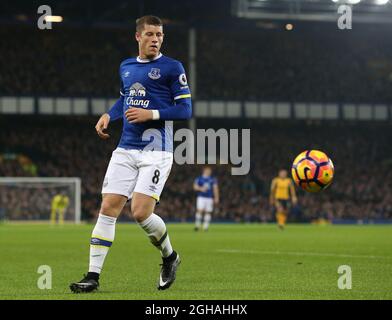 Ross Barkley d'Everton pendant le match de la première ligue anglaise au stade Goodison Park, à Liverpool. Date de la photo : 13 décembre 2016. Photo Simon Bellis/Sportimage via PA Images Banque D'Images