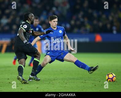 Ben Chilwell de Leicester en action lors du match de la Premier League au King Power Stadium de Leicester. Date de la photo 14 janvier 2017 pic David Klein/Sportimage via PA Images Banque D'Images