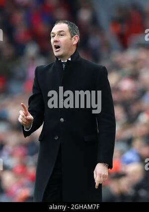 Paul Clement, directeur de Swansea City, lors du match de la Premier League à Anfield, Liverpool. Date de la photo: 21 janvier 2017 .le crédit photo devrait se lire: Lynne Cameron/Sportimage via PA Images Banque D'Images