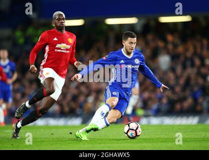 Eden Hazard de Chelsea en action pendant le match de la FA Cup au stade Stamford Bridge, Londres. Date de la photo 13 mars 2017 pic David Klein/Sportimage via PA Images Banque D'Images