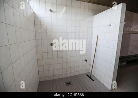 Vue générale sur les douches dans le dressing d'Everton pendant le match d'avant-saison au de Stockakker, Enschede. Photo date 19 juillet 2017. Le crédit photo doit être lu : David Klein/Sportimage via PA Images Banque D'Images