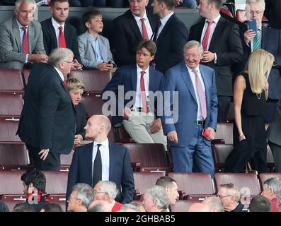 Sir Alex Ferguson, ancien directeur de Manchester United, est présent lors du premier match de ligue au stade Old Trafford, à Manchester. Photo date 13 août 2017. Le crédit photo doit être lu : David Klein/Sportimage via PA Images Banque D'Images