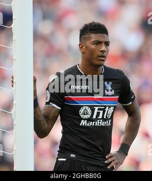 Patrick Van Aanholt, du Crystal Palace, en action lors du match de première ligue au stade Anfield, à Liverpool. Photo date 19 août 2017. Le crédit photo doit être lu : David Klein/Sportimage via PA Images Banque D'Images