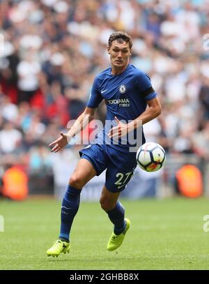 Andreas Christensen de Chelsea en action lors du match de première ligue au stade Wembley, Londres. Photo date 20 août 2017. Le crédit photo doit être lu : David Klein/Sportimage via PA Images Banque D'Images