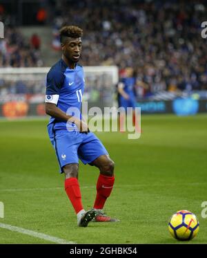 Kingsley Coman en action pendant le match international amical au Stade de France, Paris . Date de la photo : 10 novembre 2017. Le crédit photo doit être lu : David Klein/Sportimage via PA Images Banque D'Images