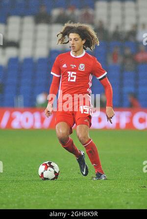 Ethan Ampadu du pays de Galles lors du match international entre le pays de Galles et le Panama au stade de Cardiff City, Cardiff. Photo le 14 novembre 2017. Le crédit photo devrait se lire comme suit : Joe Perch/Sportimage via PA Images Banque D'Images