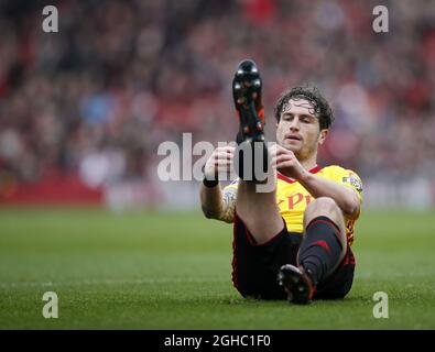 Daryl Janmaat de Watford en action lors du premier match de ligue au stade Emirates, Londres. Photo le 11 mars 2018. Le crédit photo doit être lu : David Klein/Sportimage via PA Images Banque D'Images