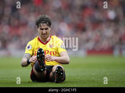 Daryl Janmaat de Watford en action lors du premier match de ligue au stade Emirates, Londres. Photo le 11 mars 2018. Le crédit photo doit être lu : David Klein/Sportimage via PA Images Banque D'Images