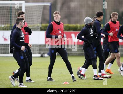 Alfie Mawson en Angleterre pendant son entraînement au centre de formation Tottenham Hotspur, Londres. Date de la photo : 26 mars 2018. Le crédit photo doit être lu : David Klein/Sportimage via PA Images Banque D'Images